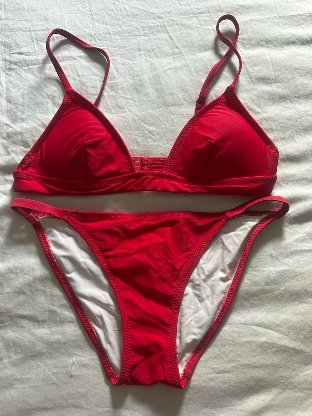 SOLID & STRIPED Red Bikini